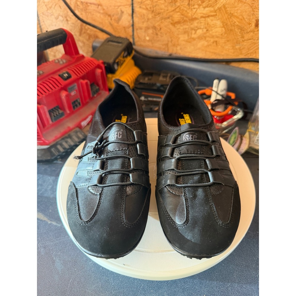 Shoes For Crews 9041 Reese Black Leather Slip Resistant Work Shoes Womens 9.5